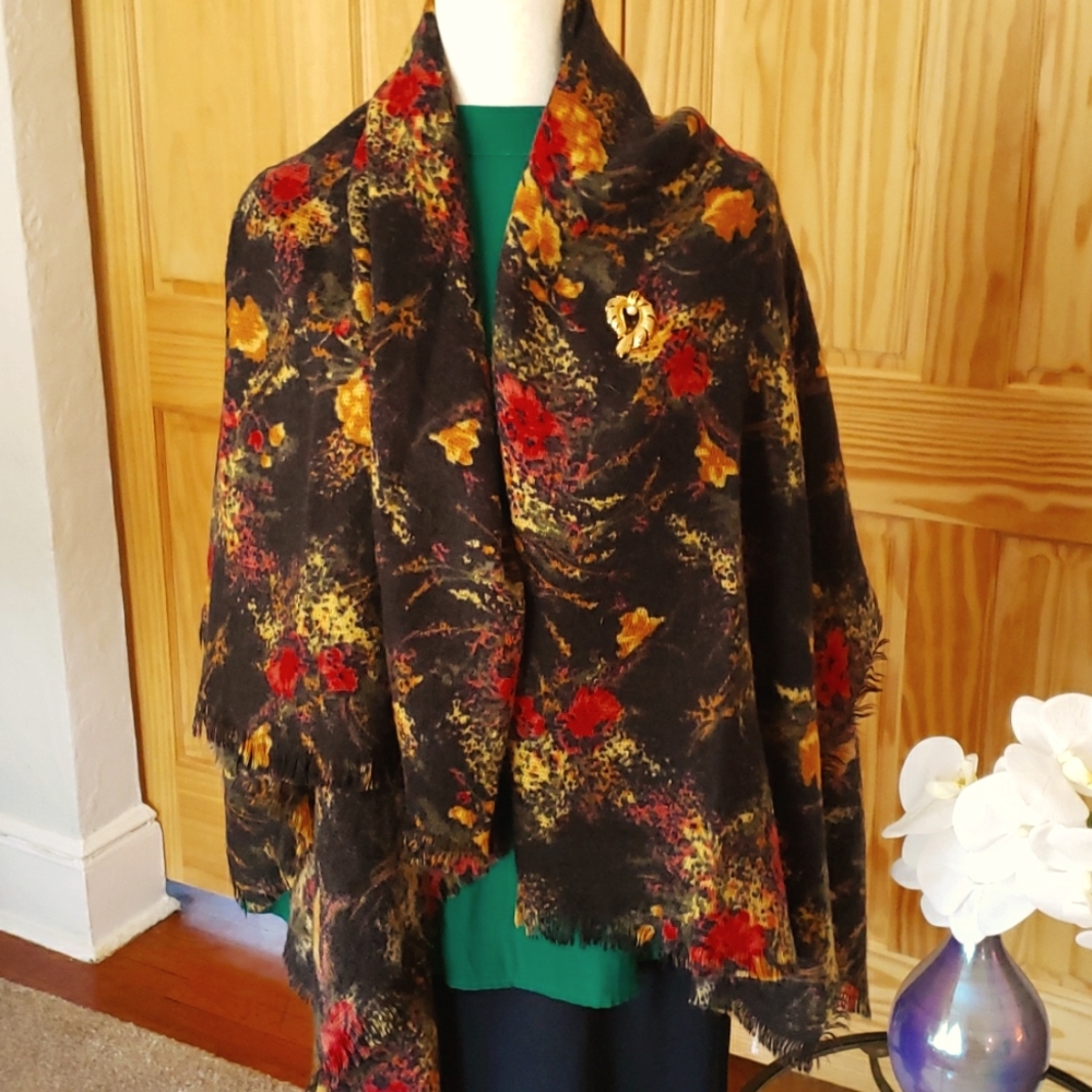 Floral Pashmina